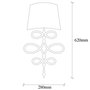 Opviq Asaf - 6990 Lámpara de pared Blanco y negro